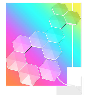 Giá tốt. 5V 10W đèn tường RGB Polygon Smart Light Panel với Bluetooth trực tuyến