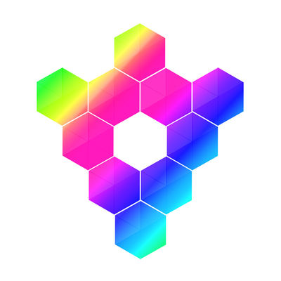 Giá tốt. BQB đèn tường RGB đa màu Tam giác không dây đèn tường RGB trực tuyến