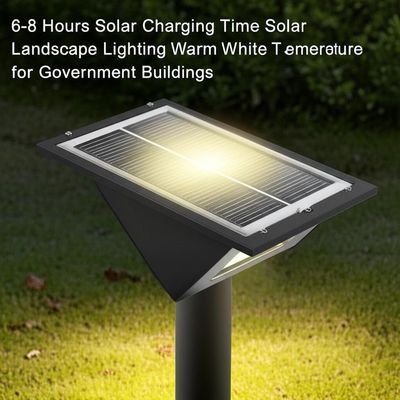 Giá tốt. 6-8 giờ Thời gian sạc năng lượng mặt trời Ánh sáng cảnh quan mặt trời Nhiệt độ màu trắng ấm cho các tòa nhà chính phủ trực tuyến